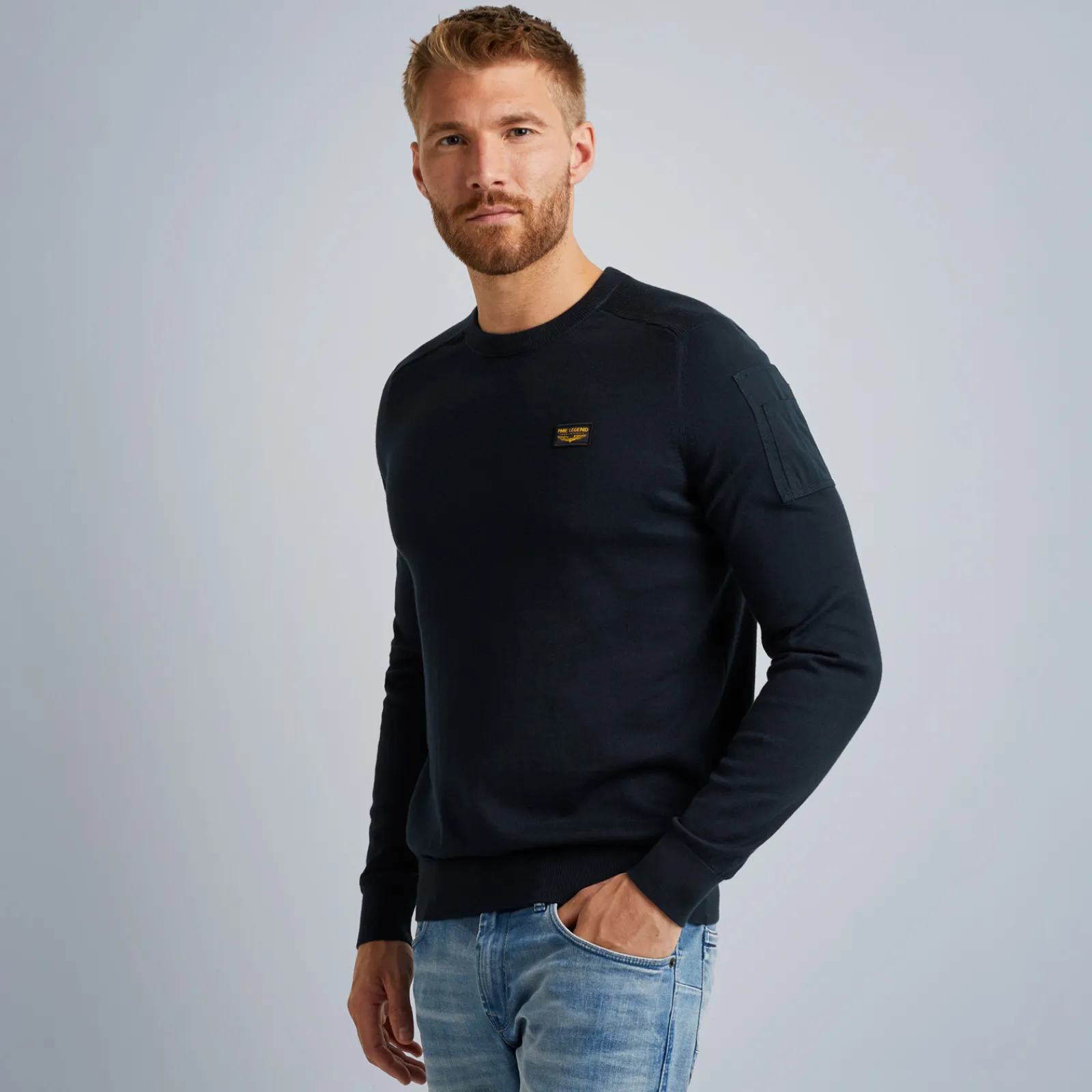 PME Legend Tops*Buckley Knitwear Blue