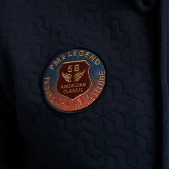 PME Legend Tops*Button Jacket Jacquard Interlock Blue