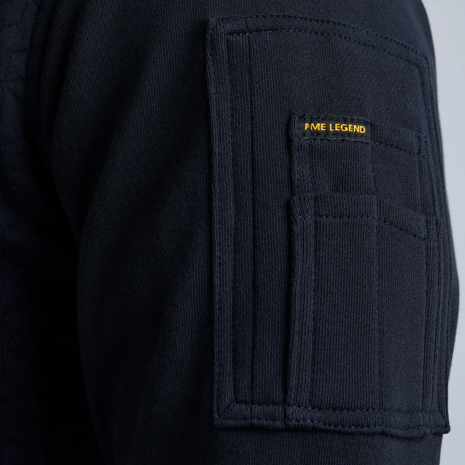 PME Legend Tops*Button Jacket Jacquard Interlock Blue