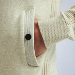 PME Legend Tops*Cardigan In A Material Mix Beige