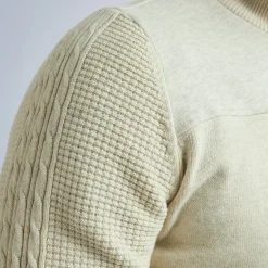 PME Legend Tops*Cardigan In A Material Mix Beige