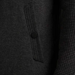 PME Legend Tops*Cardigan In A Material Mix Grey