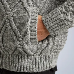 PME Legend Tops*Cardigan In A Wool Blend Grey