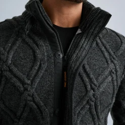 PME Legend Tops*Cardigan In A Wool Blend Grey