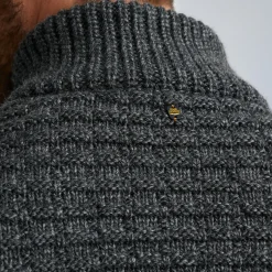 PME Legend Tops*Cardigan In A Wool Blend Grey