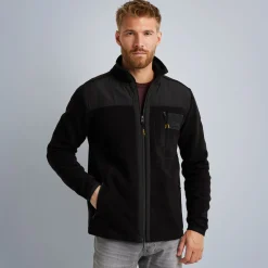 PME Legend Tops*Cardigan In Polar Fleece Black