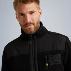 PME Legend Tops*Cardigan In Polar Fleece Black