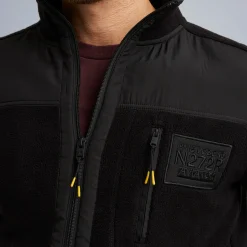 PME Legend Tops*Cardigan In Polar Fleece Black