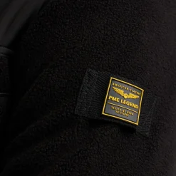 PME Legend Tops*Cardigan In Polar Fleece Black