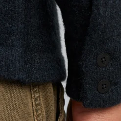 PME Legend Tops*Cardigan In Wool Blend Blue