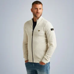 PME Legend Tops*Cardigan With Zipper Beige