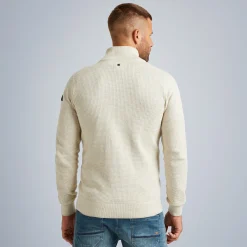 PME Legend Tops*Cardigan With Zipper Beige