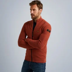 PME Legend Tops*Cardigan With Zipper Red
