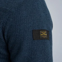 PME Legend Tops*Cardigan With Zipper Blue