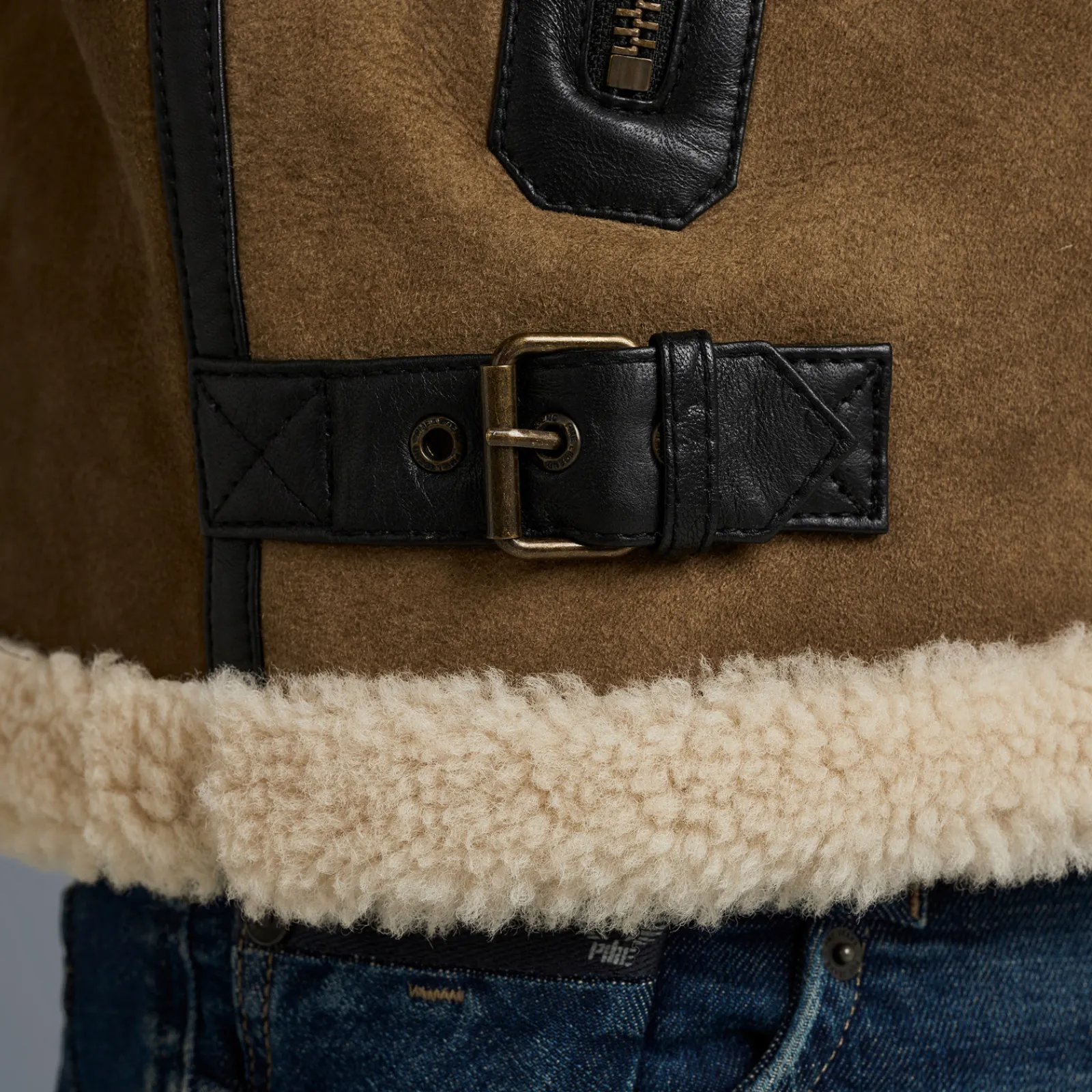 PME Legend Jackets*Ceptor Leather Jacket Kaki