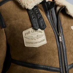 PME Legend Jackets*Ceptor Leather Jacket Kaki