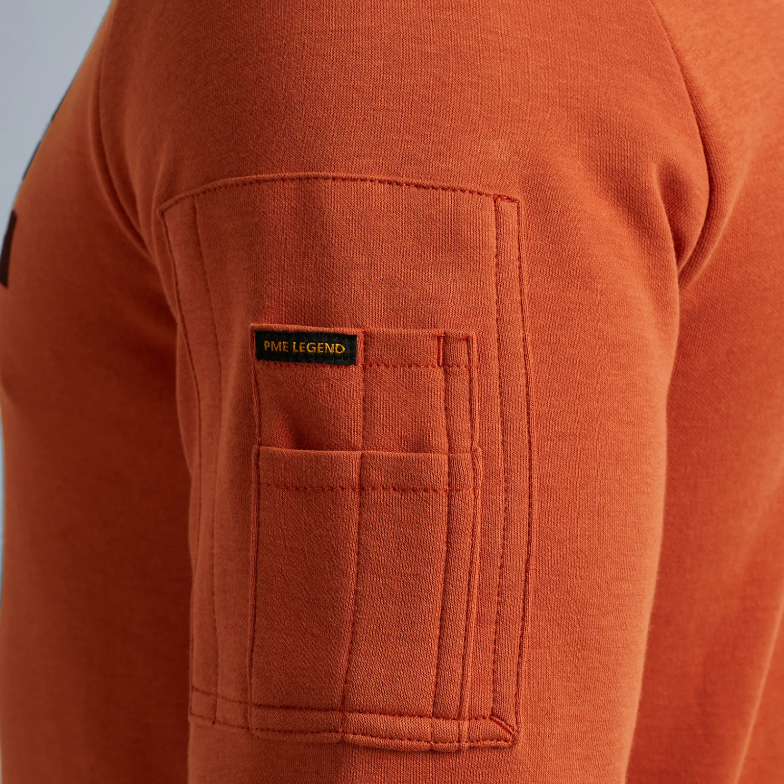 PME Legend Tops*Crewneck Interlock Light Sweat Orange