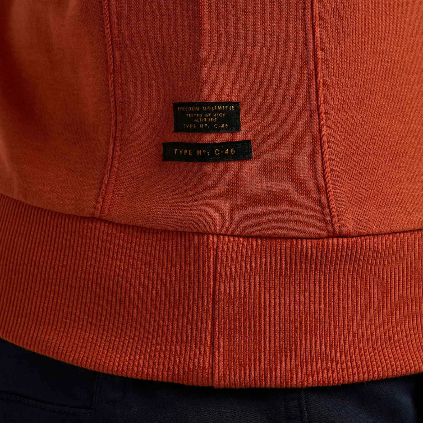 PME Legend Tops*Crewneck Interlock Light Sweat Orange