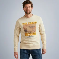 PME Legend Tops*Crewneck Soft Terry Beige