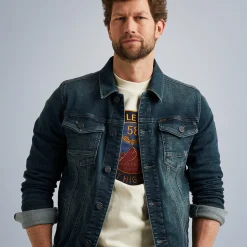 PME Legend Jackets*Denim Jacket With Comfort Stretch Green