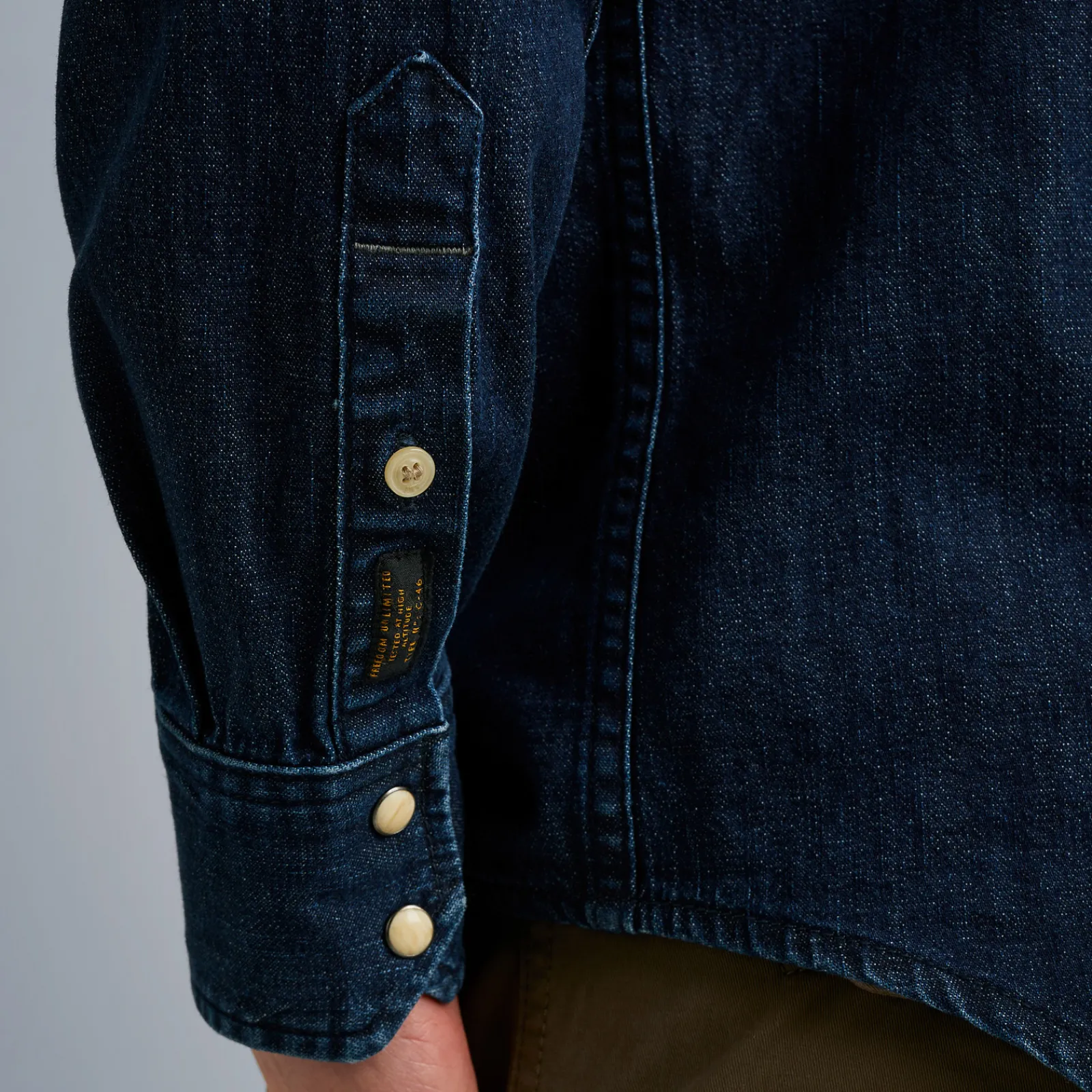 PME Legend Tops*Denim Shirt With Comfort Stretch Blue