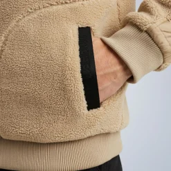PME Legend Tops*Fleece Jacket In Sherpa Brown