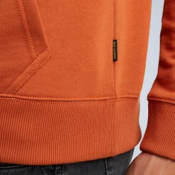 PME Legend Tops*Hoodie In Terry Fabric Orange