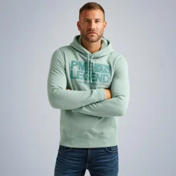 PME Legend Tops*Hoodie In Terry Fabric Green