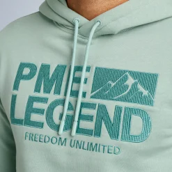 PME Legend Tops*Hoodie In Terry Fabric Green