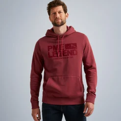 PME Legend Tops*Hoodie In Terry Fabric Red