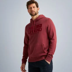 PME Legend Tops*Hoodie In Terry Fabric Red