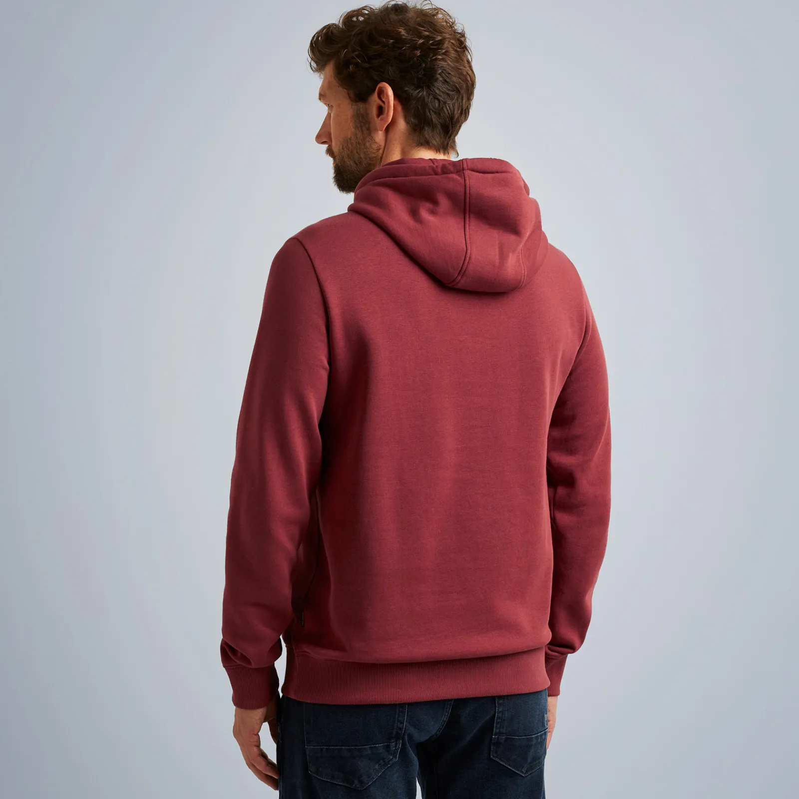 PME Legend Tops*Hoodie In Terry Fabric Red