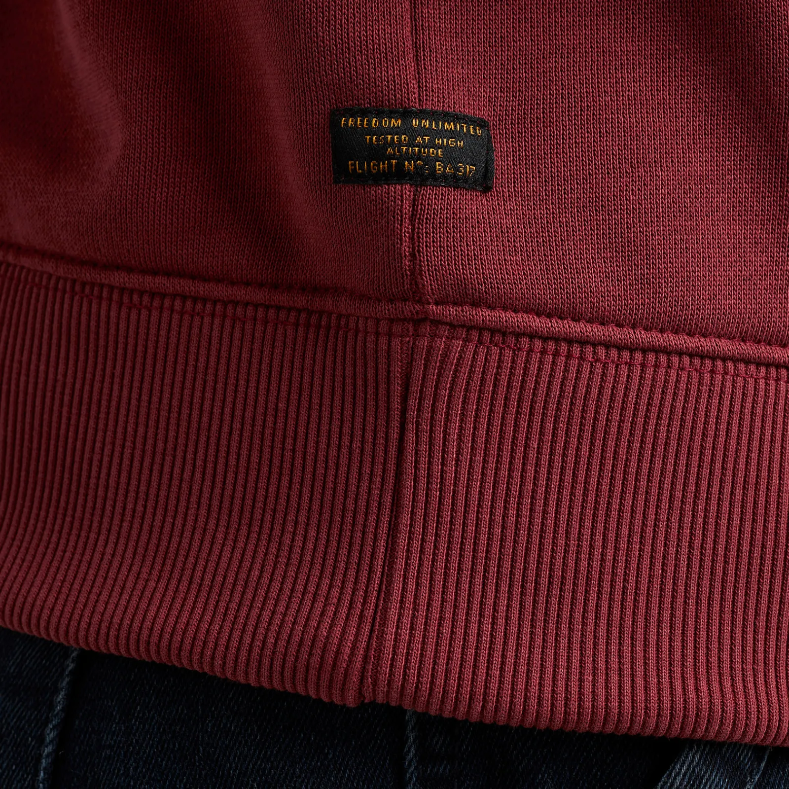 PME Legend Tops*Hoodie In Terry Fabric Red