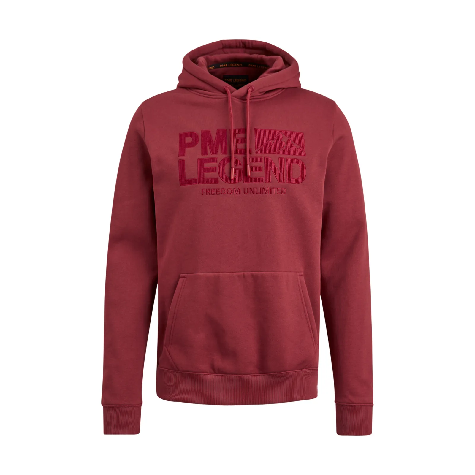 PME Legend Tops*Hoodie In Terry Fabric Red