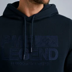 PME Legend Tops*Hoodie In Terry Fabric Blue