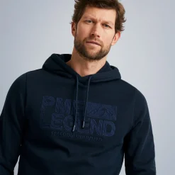 PME Legend Tops*Hoodie In Terry Fabric Blue