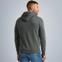 PME Legend Tops*Hoodie In Terry Sweat Fabric Green