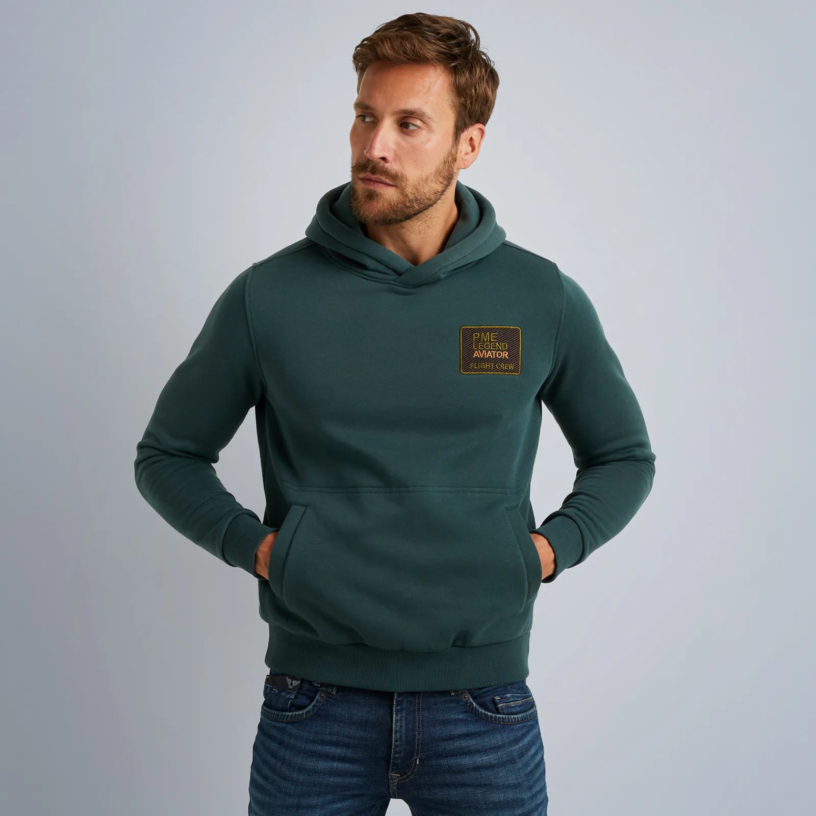 PME Legend Tops*Hoodie With Artwork Green