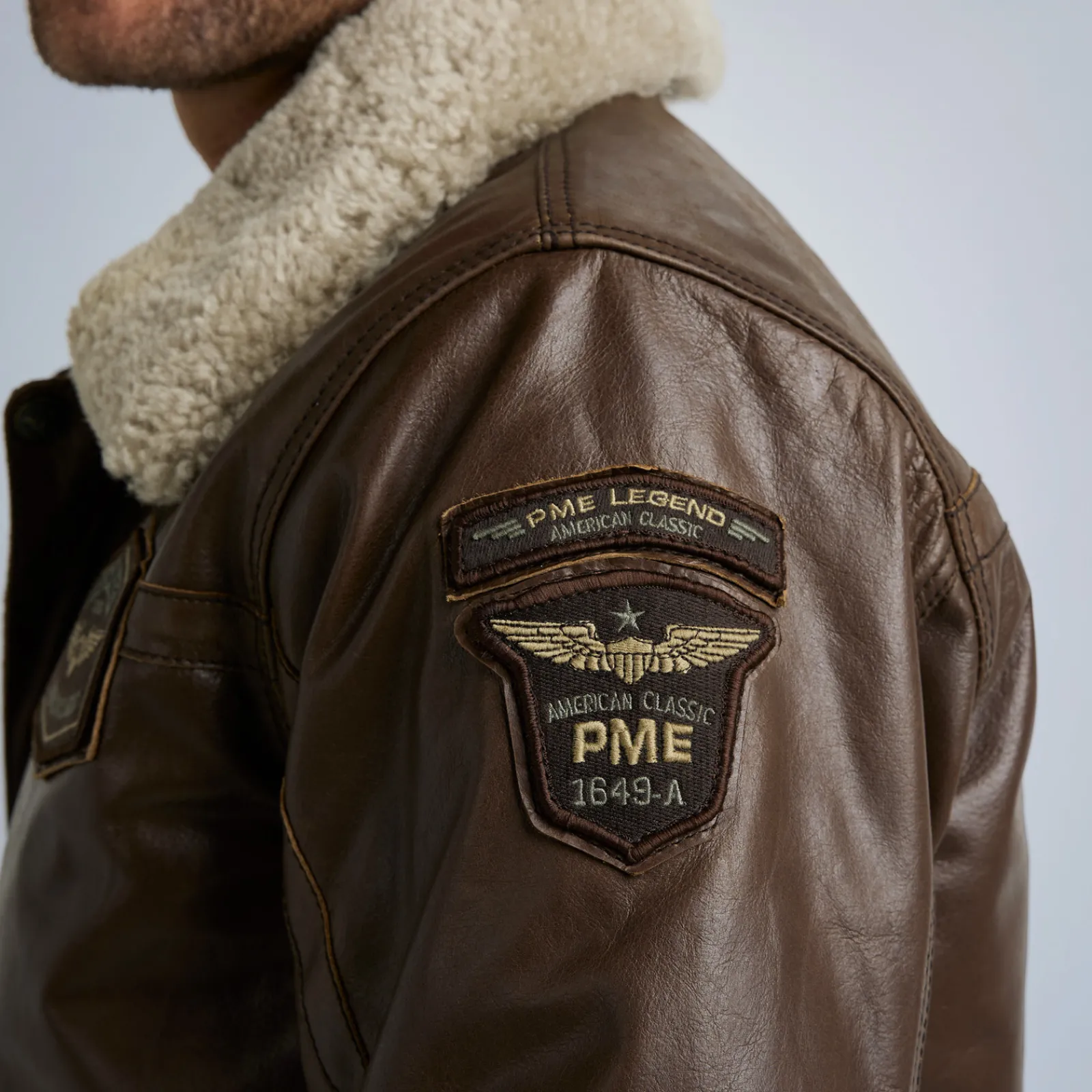 PME Legend Jackets*Hudson Leather Jacket Brown