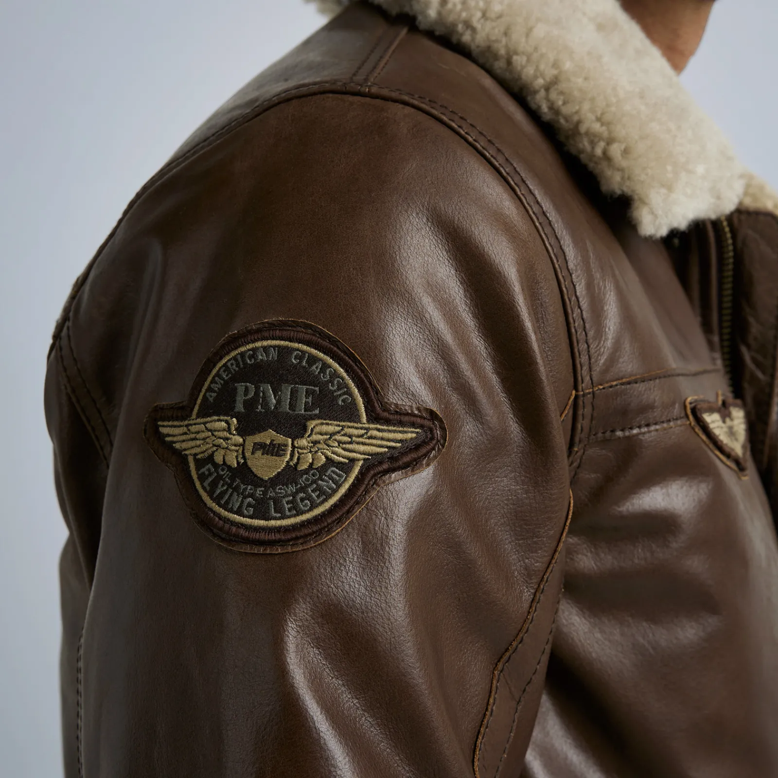PME Legend Jackets*Hudson Leather Jacket Brown
