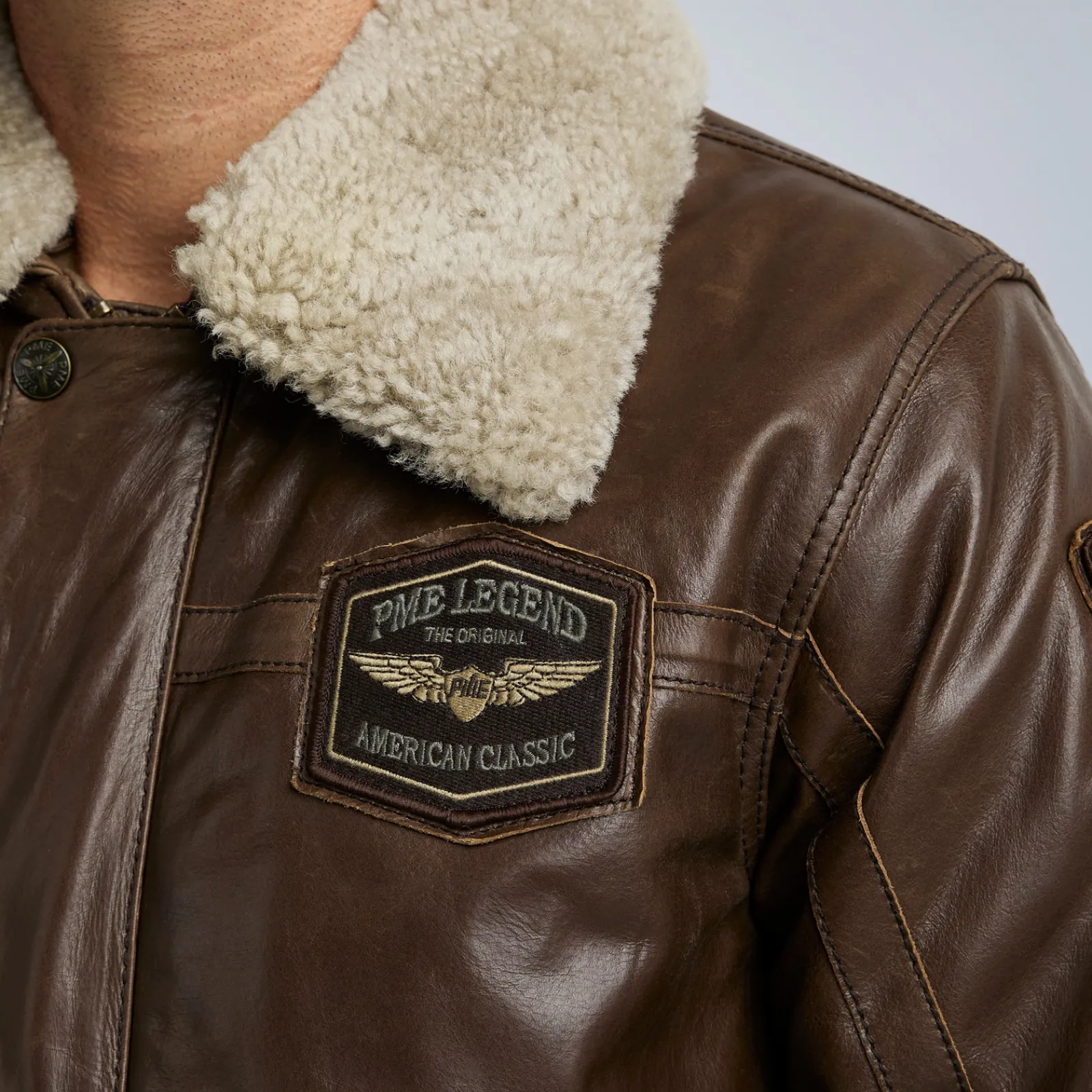 PME Legend Jackets*Hudson Leather Jacket Brown