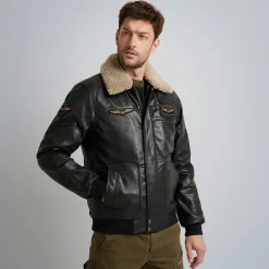 PME Legend Jackets*Hudson Leather Jacket Black
