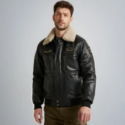 PME Legend Jackets*Hudson Leather Jacket Black