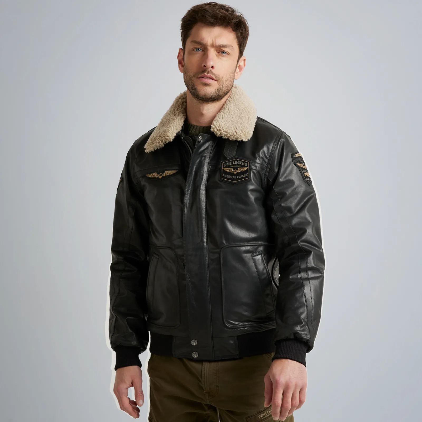 PME Legend Jackets*Hudson Leather Jacket Black