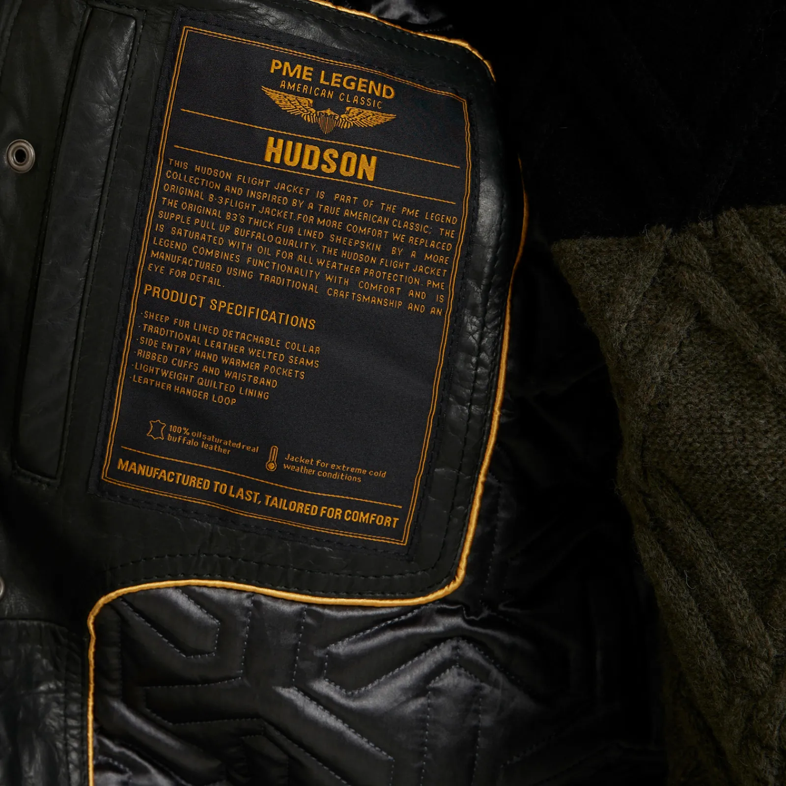 PME Legend Jackets*Hudson Leather Jacket Black