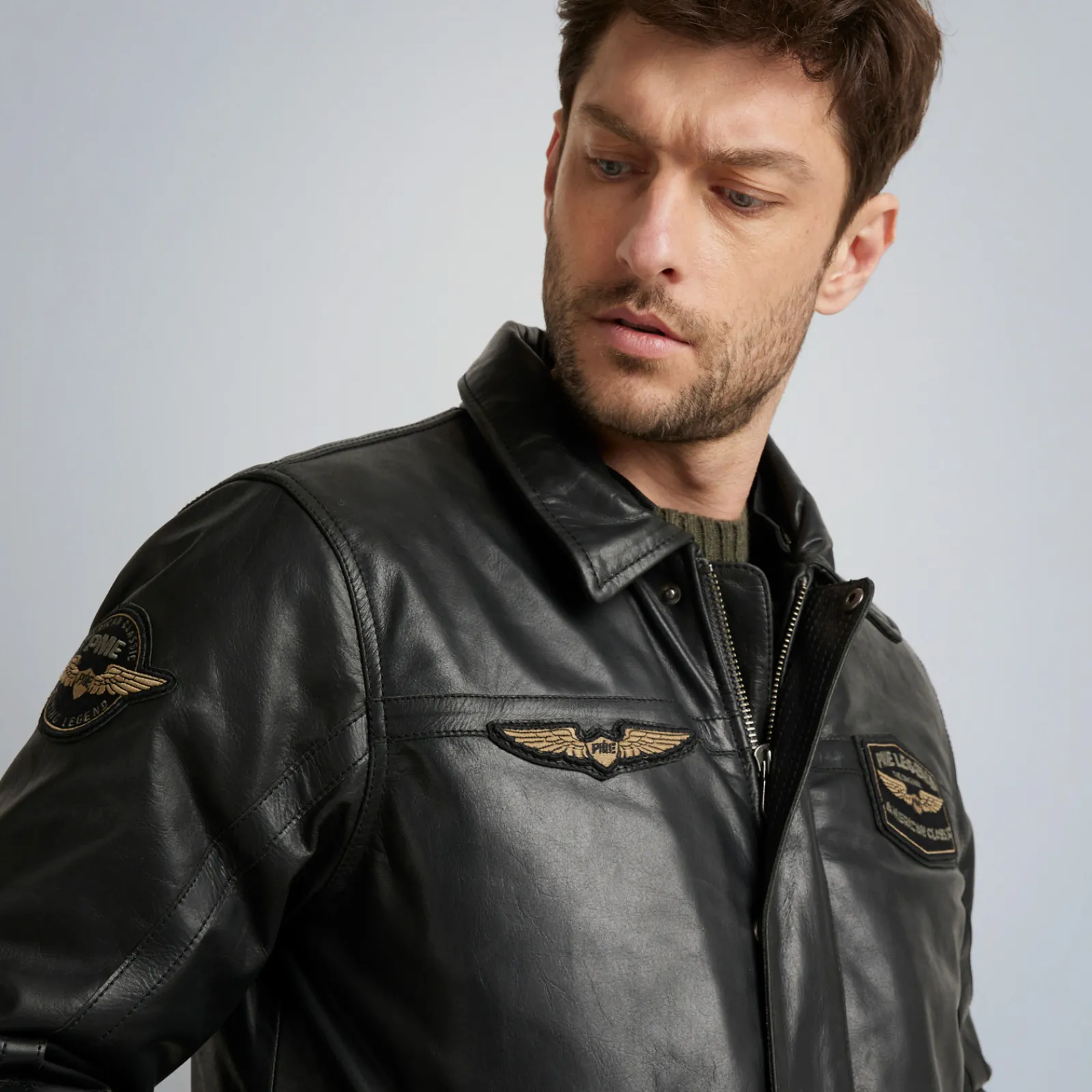 PME Legend Jackets*Hudson Leather Jacket Black