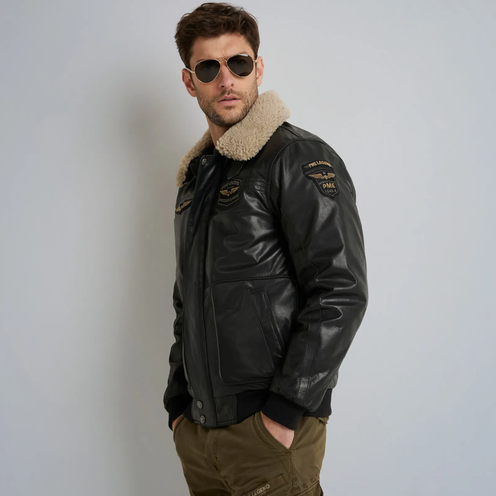 PME Legend Jackets*Hudson Leather Jacket Black