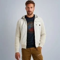 PME Legend Tops*Hybrid Jacket With Hood Beige