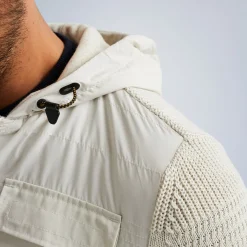 PME Legend Tops*Hybrid Jacket With Hood Beige