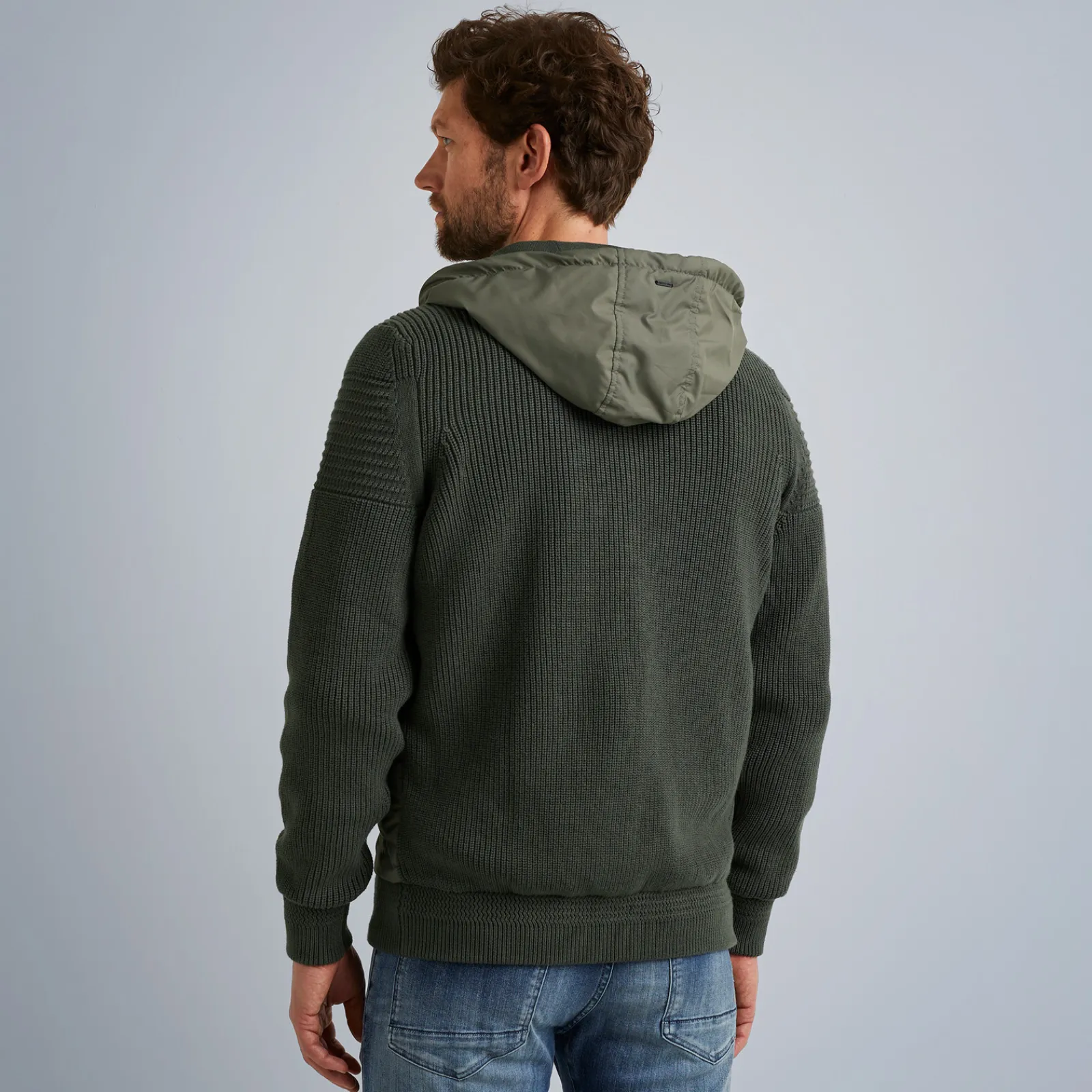 PME Legend Tops*Hybrid Jacket With Hood Green